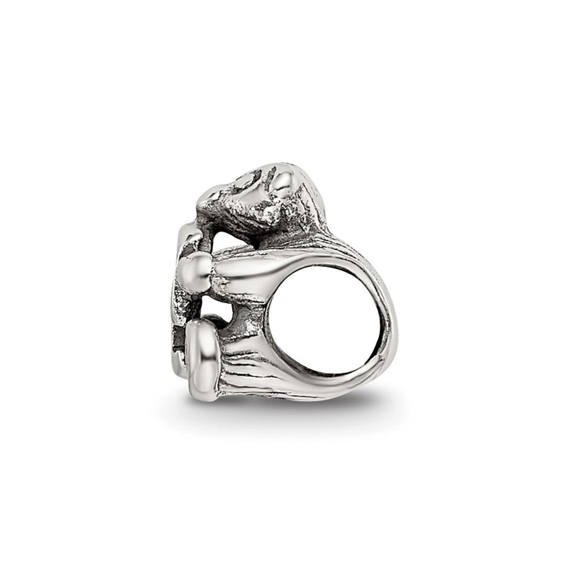 Sterling Silver Reflections Kids Letter F Bead