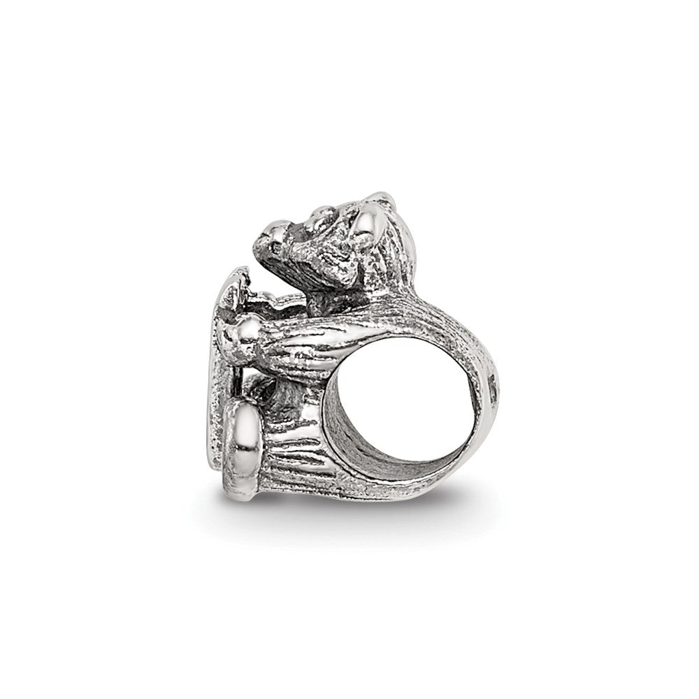 Sterling Silver Reflections Kids Letter U Bead