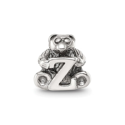 Sterling Silver Reflections Kids Letter Z Bead