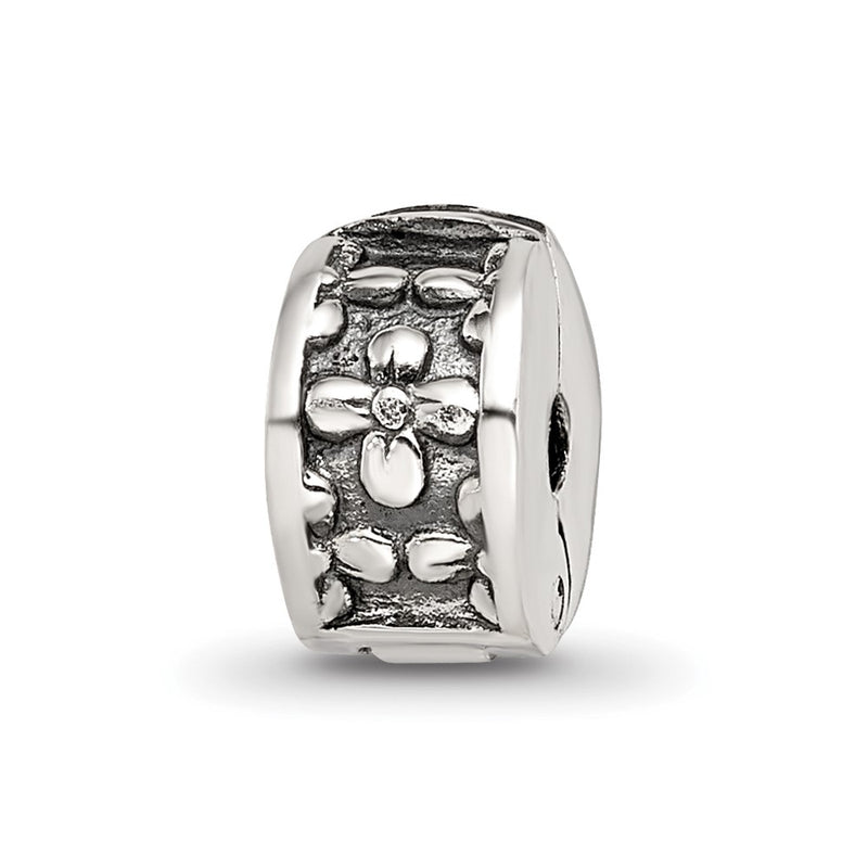 Sterling Silver Reflections Kids Floral Clip Bead
