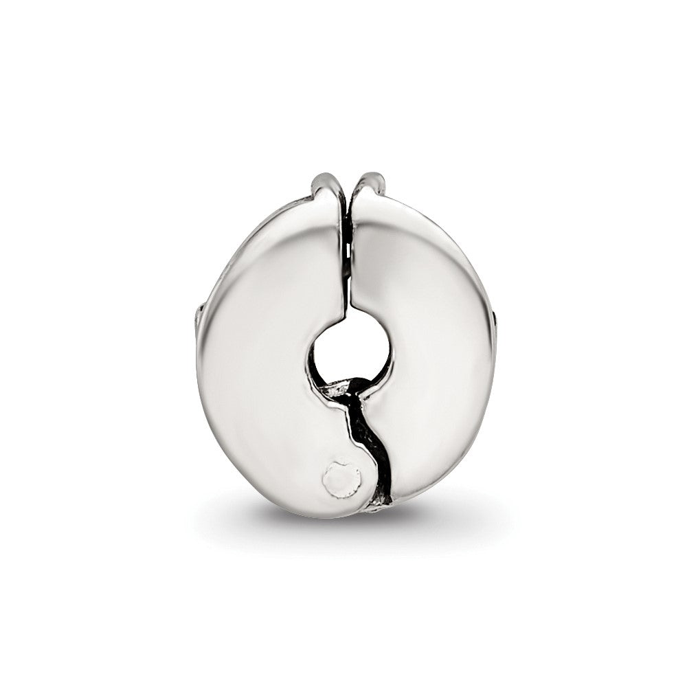 Sterling Silver Kids Collection Reflections Floral Pattern Clip Bead