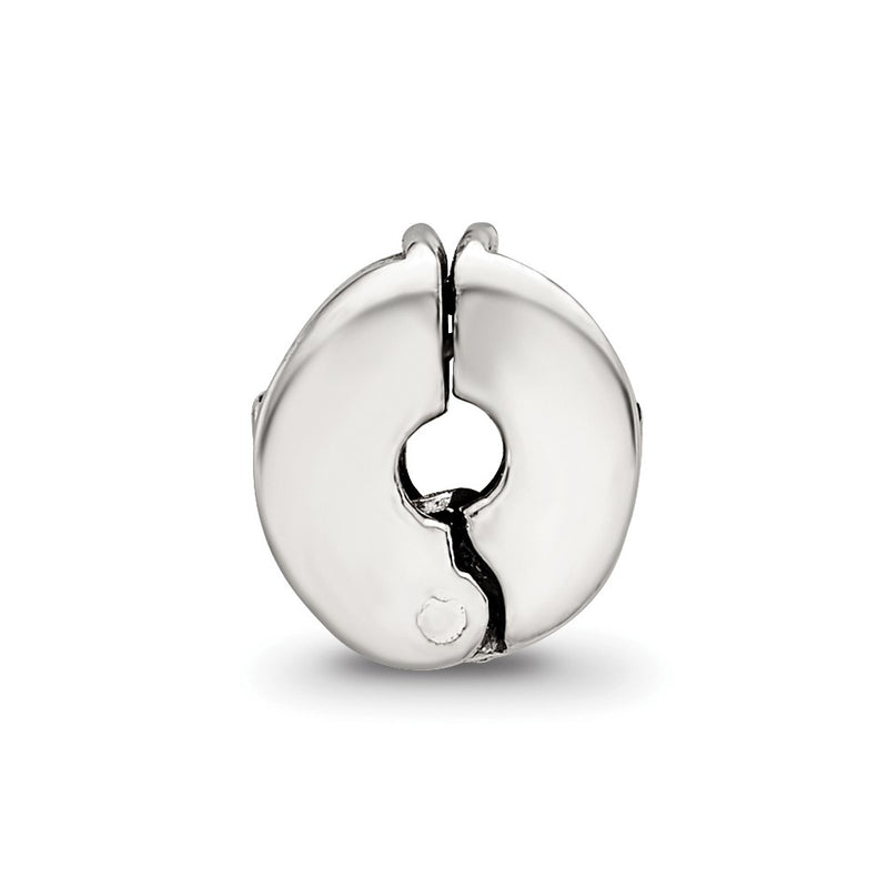 Sterling Silver Kids Collection Reflections Floral Pattern Clip Bead