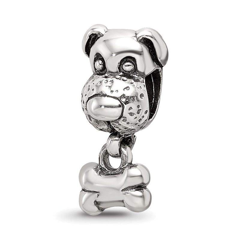 Sterling Silver Reflections Kids Dog & Bone Bead