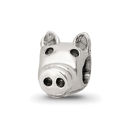 Sterling Silver Reflections Kids Pig Bead