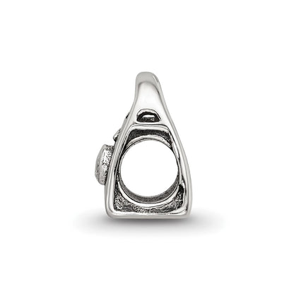 Sterling Silver Reflections Kids Cz Handbag Bead