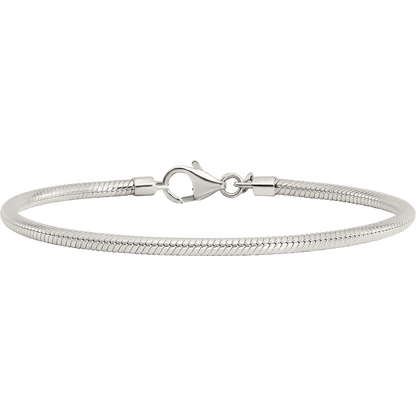 6.25 Inch Sterling Silver Reflections Lobster Clasp Bead Bracelet