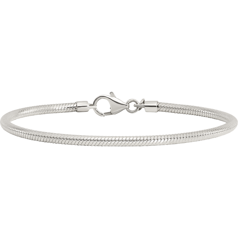 8.5 Inch Sterling Silver Reflections Lobster Clasp Bead Bracelet