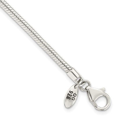 7.5 Inch Sterling Silver Reflections Lobster Clasp Bead Bracelet