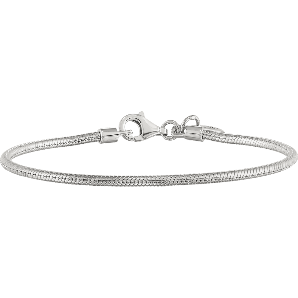 4.25 Inch Kids Collection Sterling Silver Bracelet For Reflection Beads