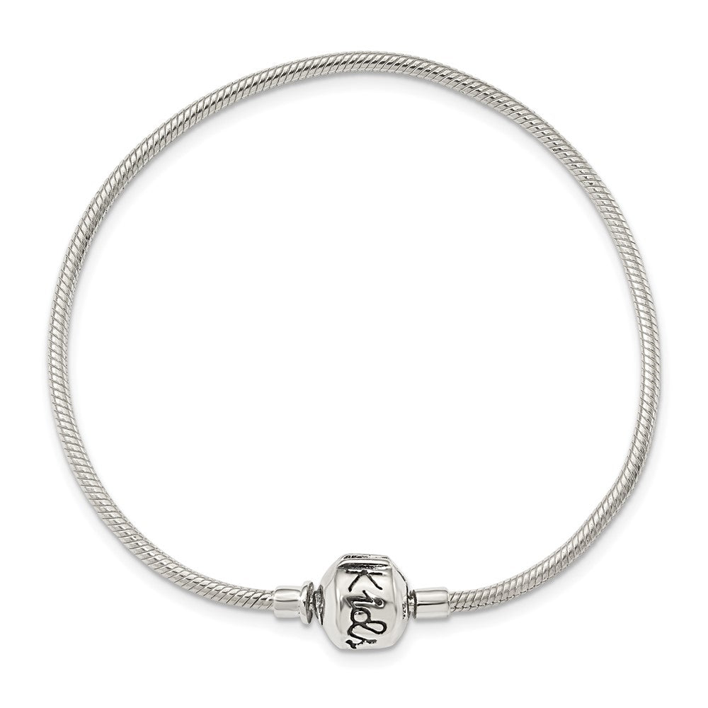 6 Inch Kids Collection Sterling Silver Bracelet For Reflection Beads