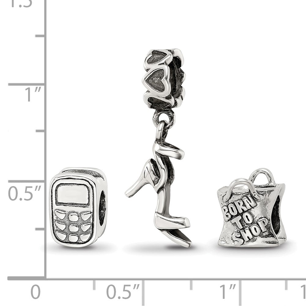 Sterling Silver Reflections Stylish Girl Boxed Bead Set