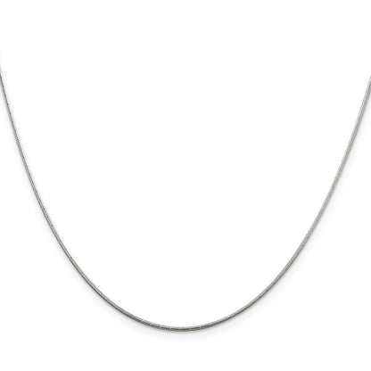 24 Inch Sterling Silver 1.2mm Patterned Diamond-Cut Snake Chain Necklace