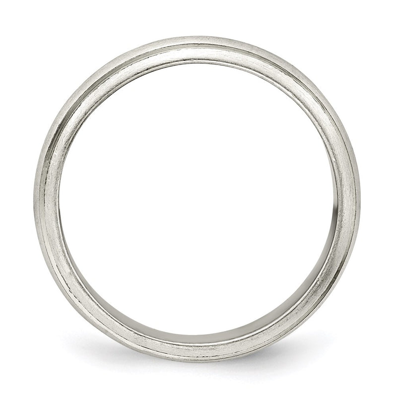 Sterling Silver 4mm Satin Finish Band