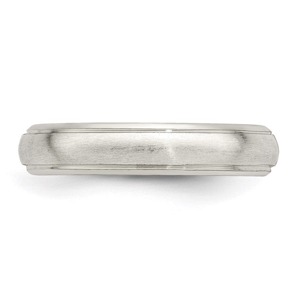 Sterling Silver 4mm Satin Finish Band