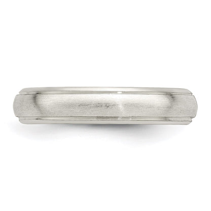 Sterling Silver 4mm Satin Finish Band