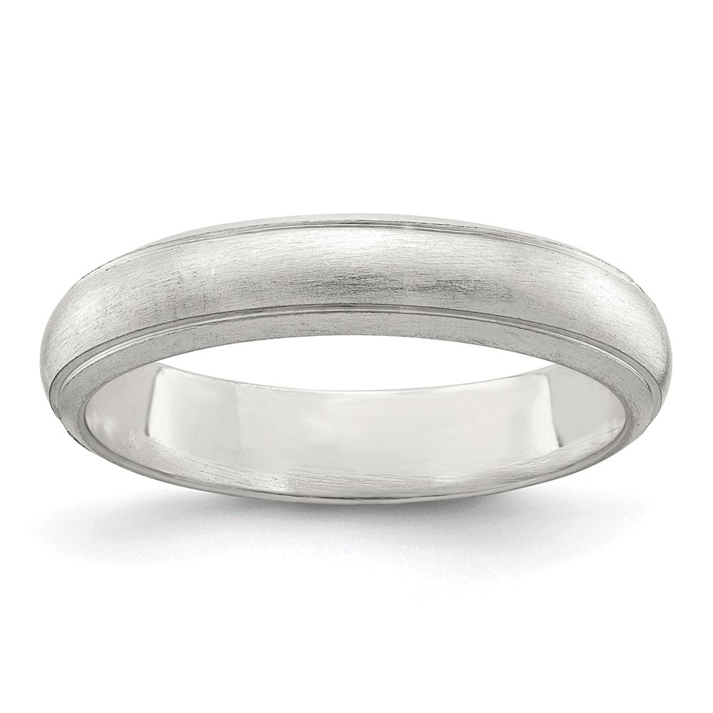 Sterling Silver 4mm Satin Finish Band
