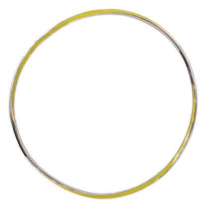 Sterling Silver Stackable Expressions Twisted Yellow Enamel Bangle