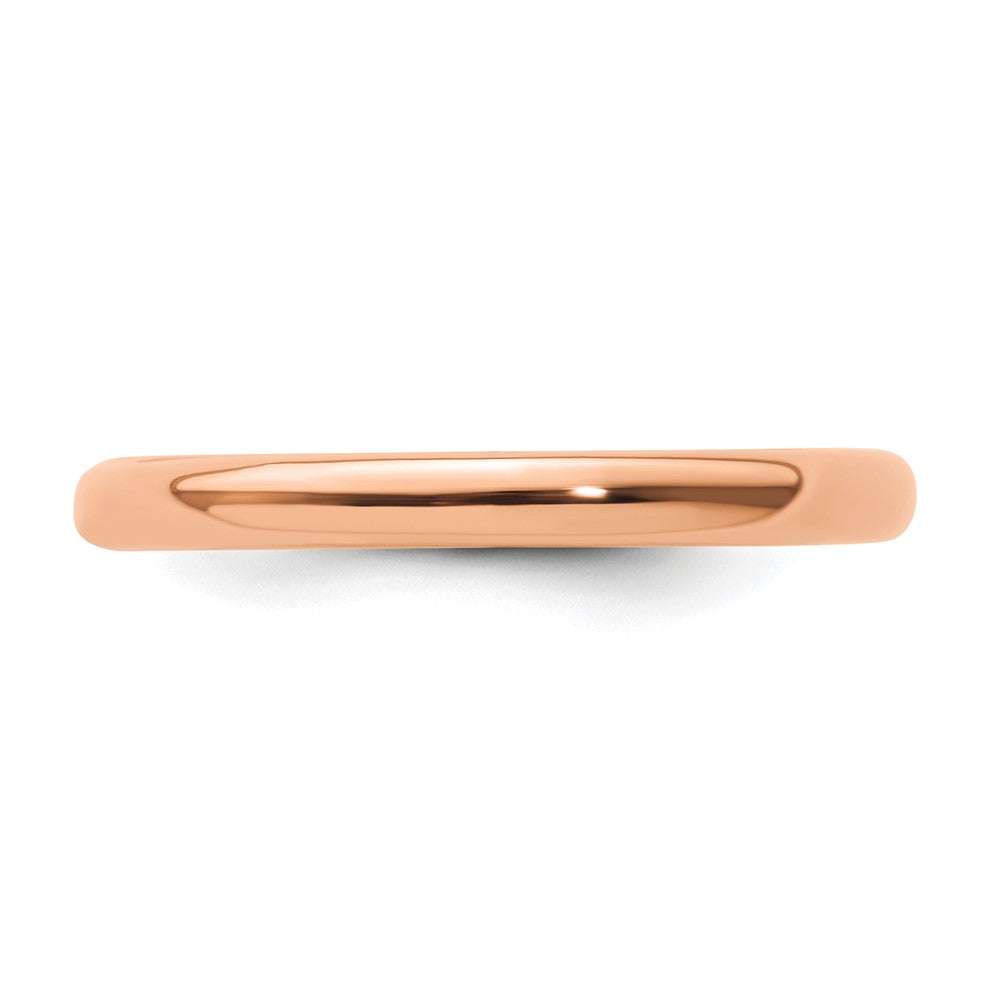 Sterling Silver Stackable Expressions Pink Plated Polished Ring