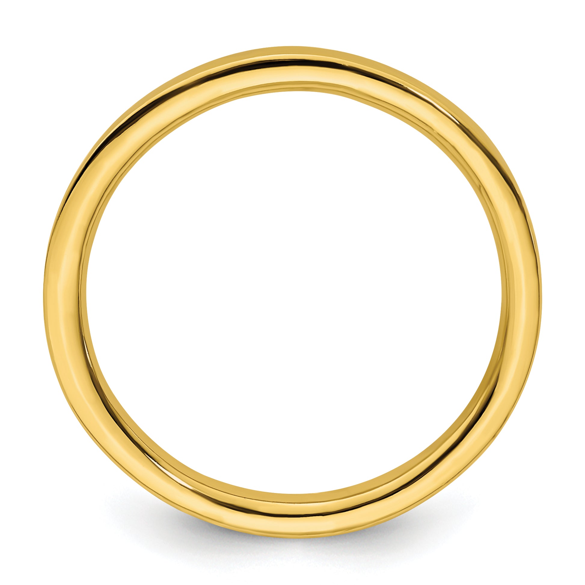 Sterling Silver Stackable Expressions Gold Plated Polished Ring