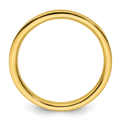 Sterling Silver Stackable Expressions Gold Plated Polished Ring