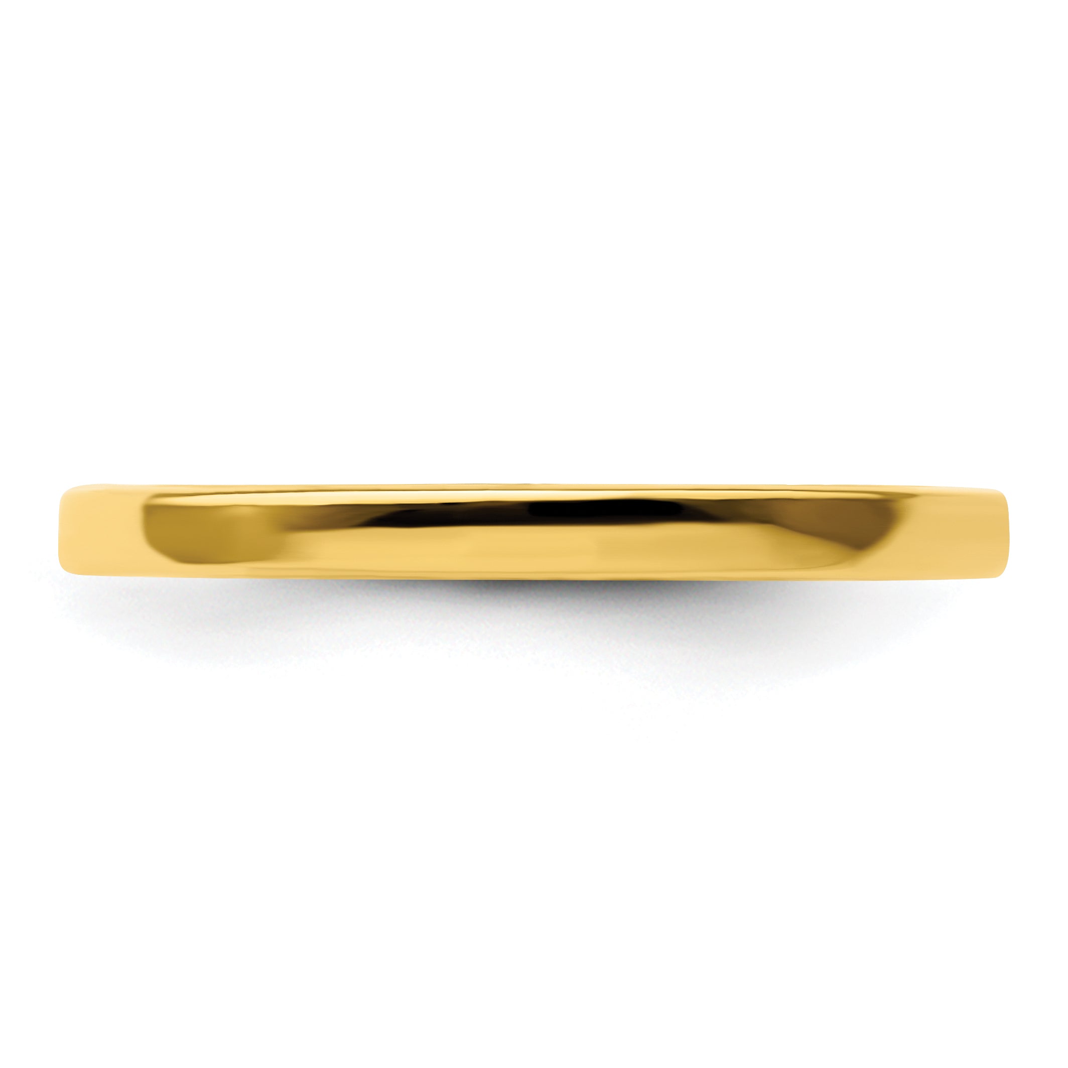 Sterling Silver Stackable Expressions Gold Plated Polished Ring