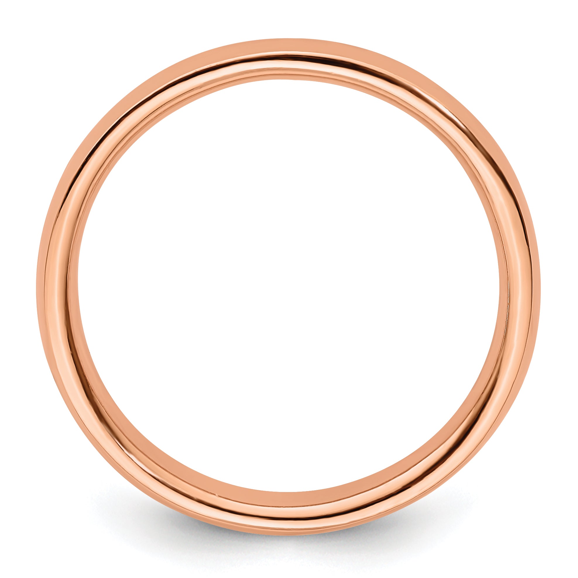 Sterling Silver Stackable Expressions Pink Plated Polished Ring