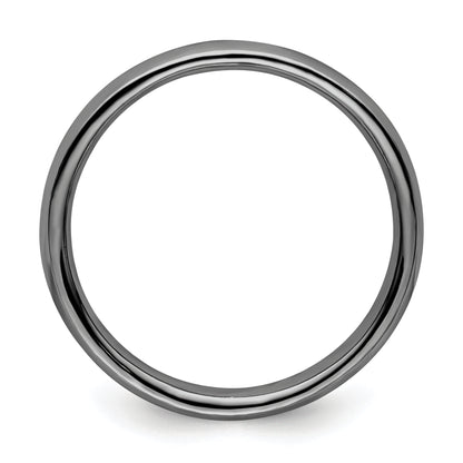 Sterling Silver Stackable Expressions Black Plated Polished Ring