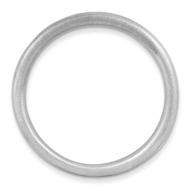 Sterling Silver Stackable Expressions Rhodium Satin Ring