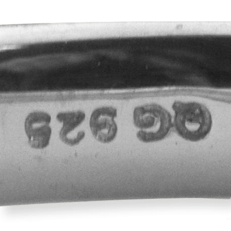Sterling Silver Stackable Expressions Rhodium Satin Ring