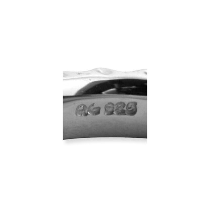 Sterling Silver Stackable Expressions Rhodium Ring (Size 6 Only)