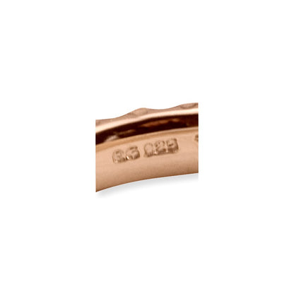 Sterling Silver Stackable Expressions Pink Plated Ring (Size 7 Only)