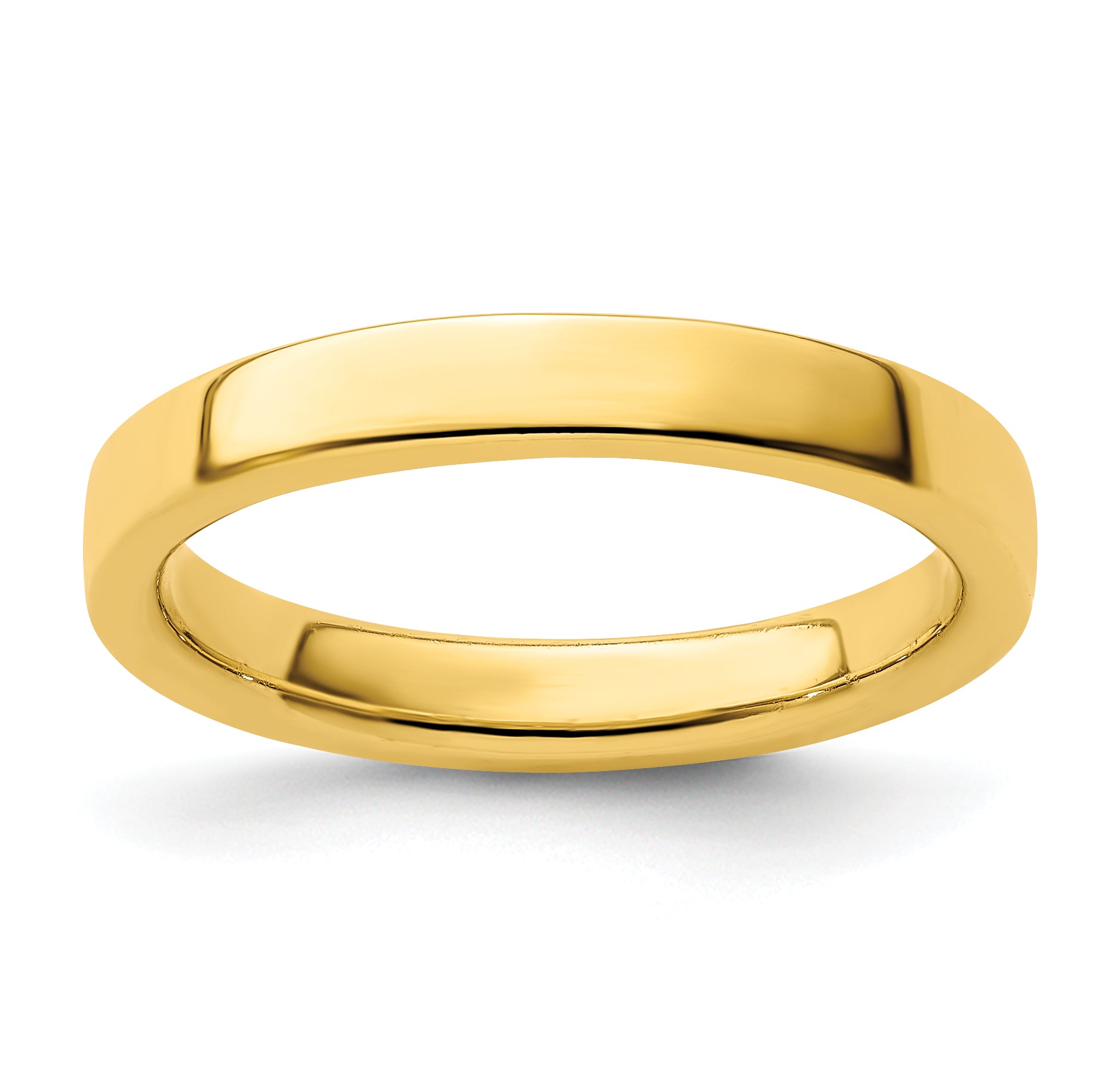 Sterling Silver Stackable Expressions Gold Plated Ring