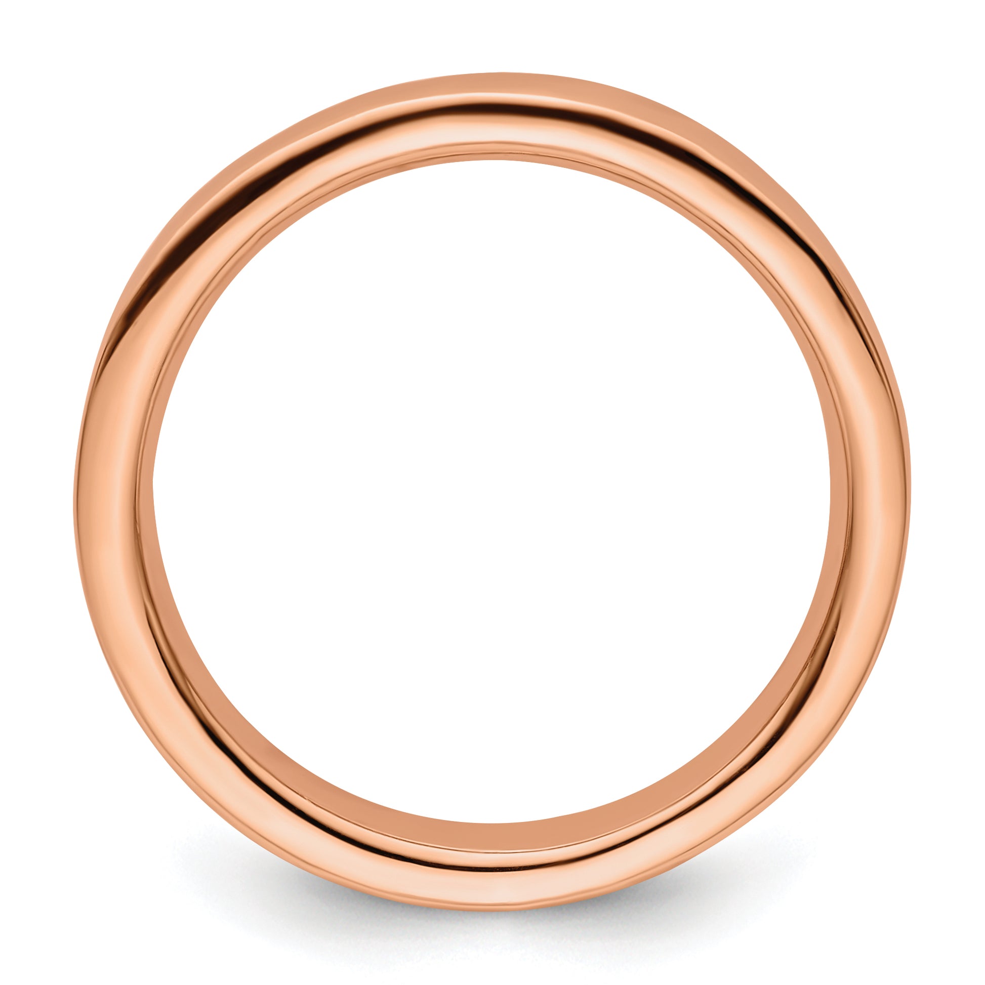 Sterling Silver Stackable Expressions Pink Plated Ring