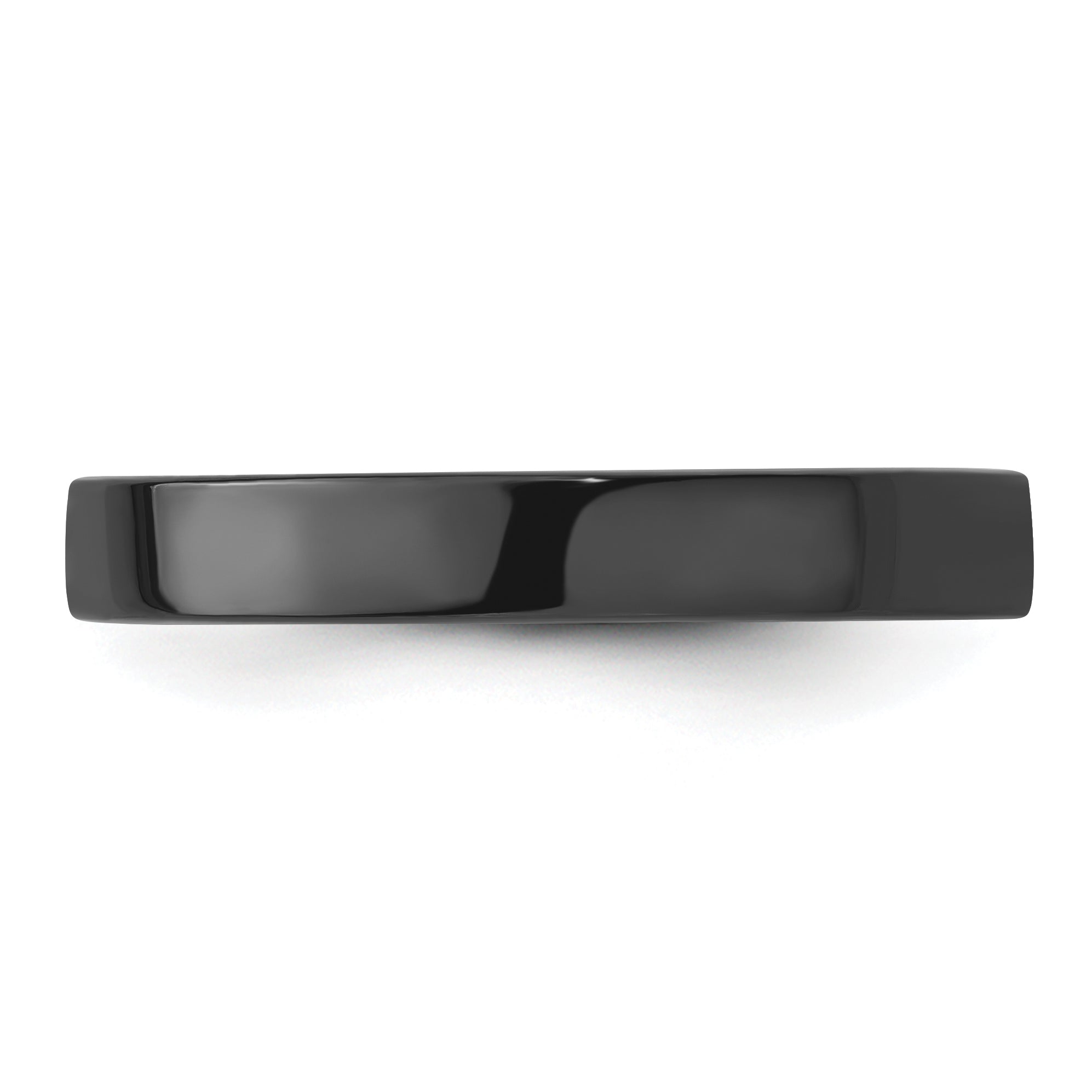 Sterling Silver Stackable Expressions Black Plated Ring