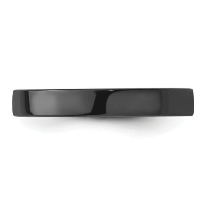 Sterling Silver Stackable Expressions Black Plated Ring