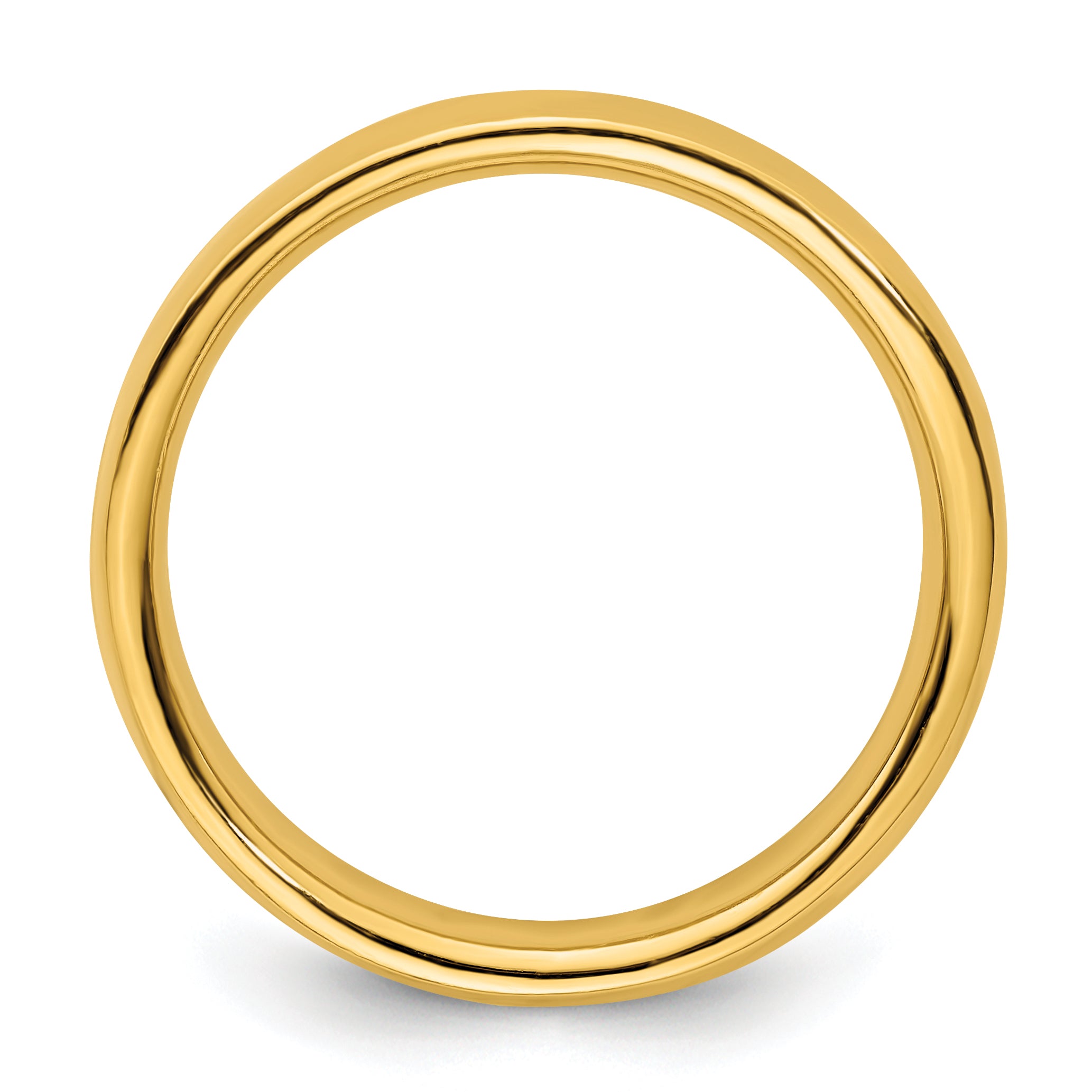 Sterling Silver Stackable Expressions Gold Plated Polished Ring