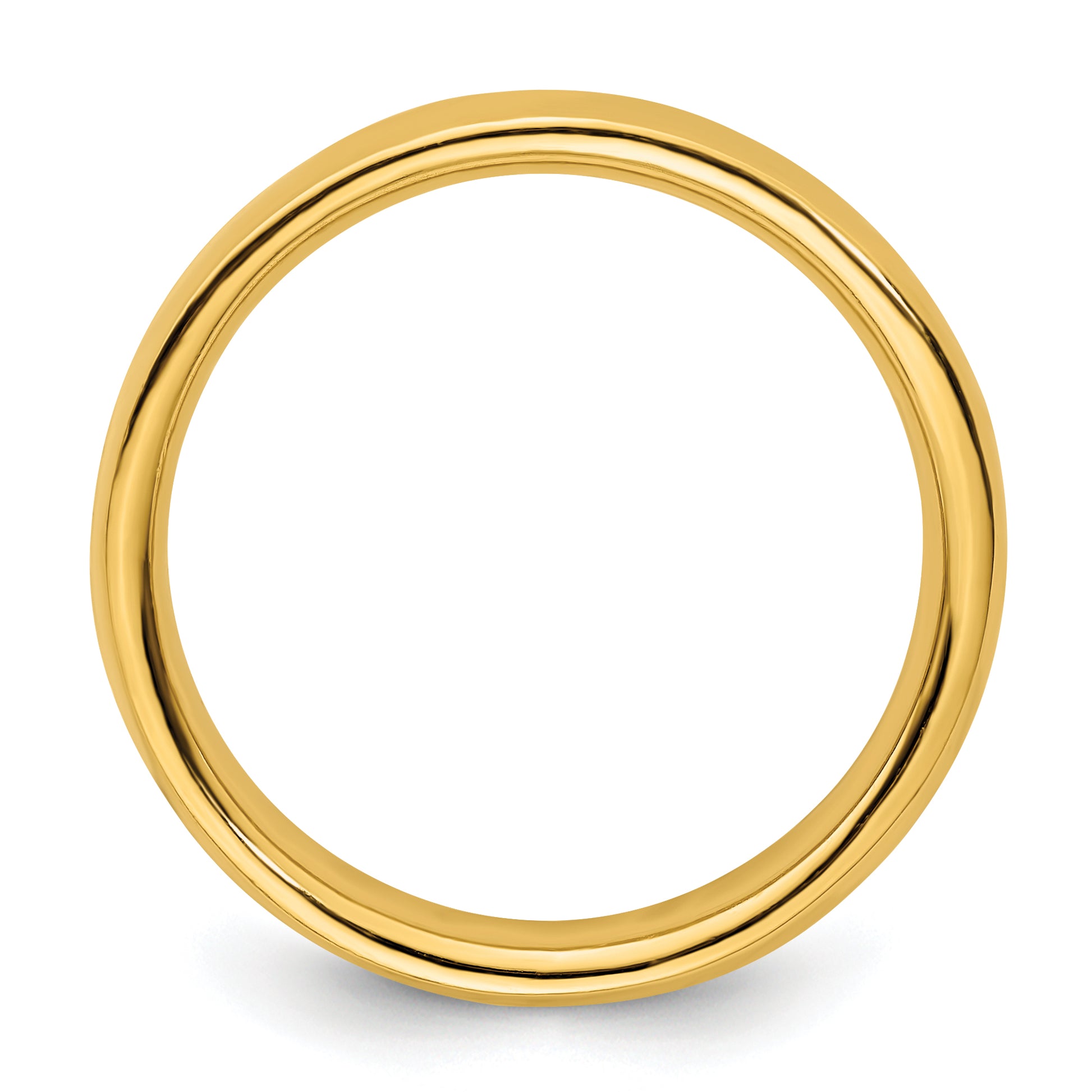 Sterling Silver Stackable Expressions Gold Plated Polished Ring