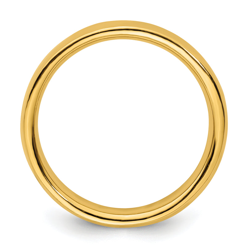 Sterling Silver Stackable Expressions Gold Plated Polished Ring