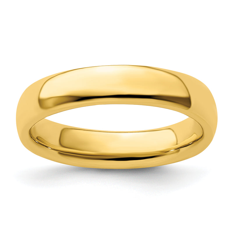 Sterling Silver Stackable Expressions Gold Plated Polished Ring