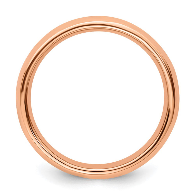 Sterling Silver Stackable Expressions Pink Plated Polished Ring