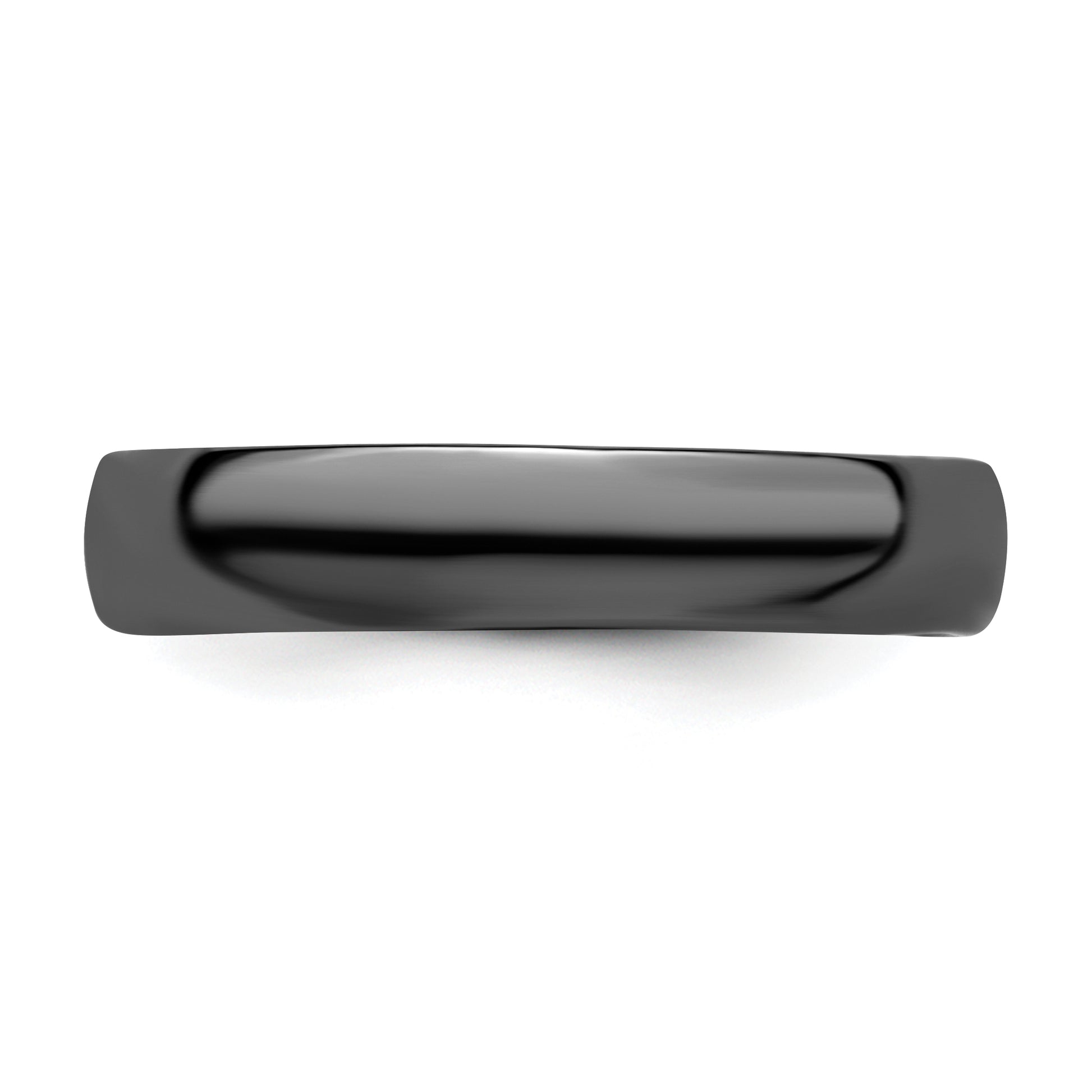 Sterling Silver Stackable Expressions Black Plated Polished Ring
