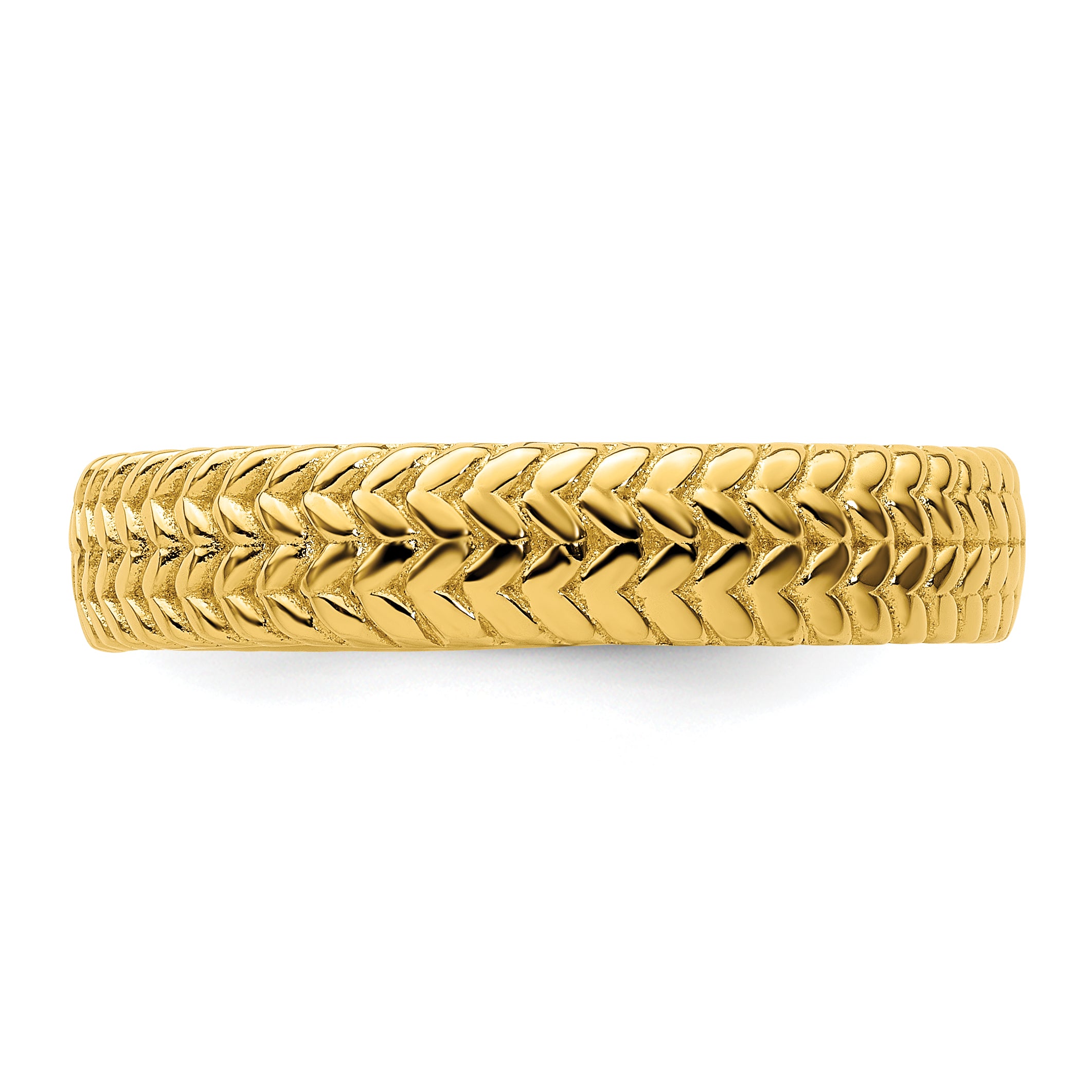 Sterling Silver Stackable Expressions Gold Plated Ring