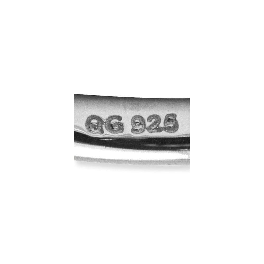 Sterling Silver Stackable Expressions Rhodium Ring (Size 7 Only)