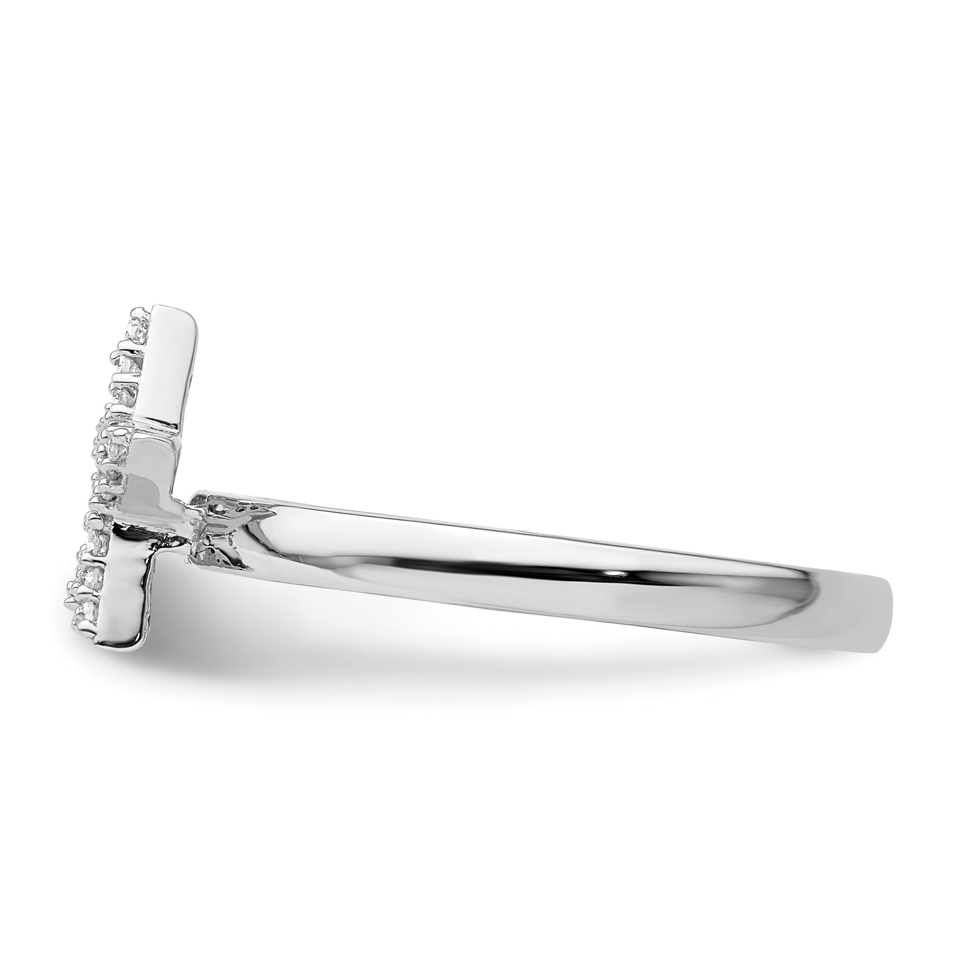 Sterling Silver Stackable Expressions Star Diamond Ring