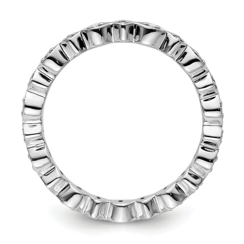 Sterling Silver Stackable Expressions Diamond Ring