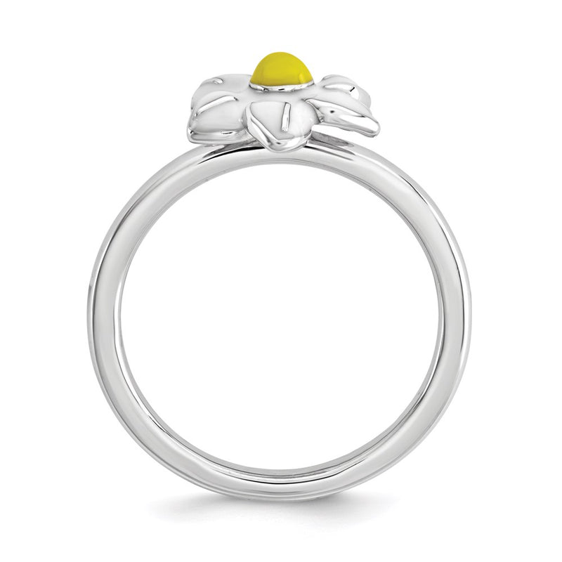 Sterling Silver Stackable Expressions Jonquil Ring (Size 6 Only)