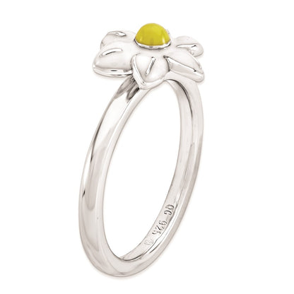 Sterling Silver Stackable Expressions Jonquil Ring (Size 6 Only)