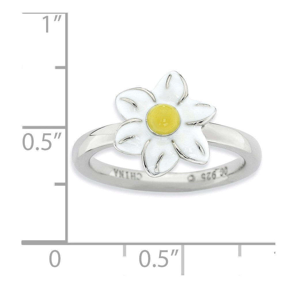 Sterling Silver Stackable Expressions Jonquil Ring (Size 6 Only)