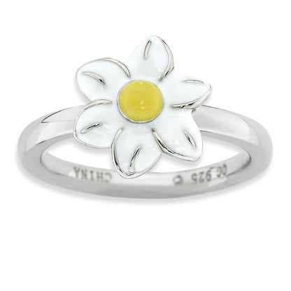Sterling Silver Stackable Expressions Jonquil Ring (Size 6 Only)