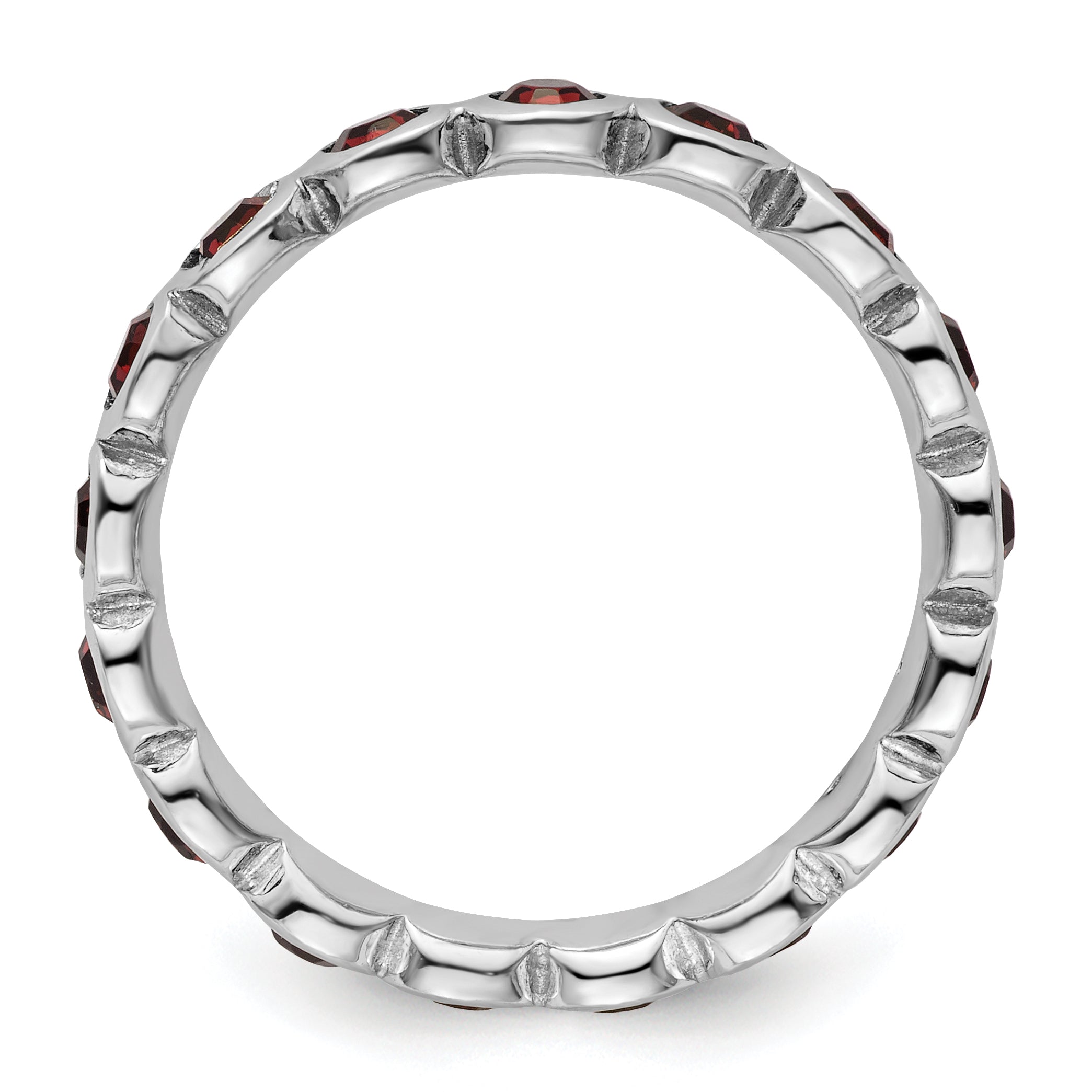 Sterling Silver Stackable Expressions June Crystal Ring